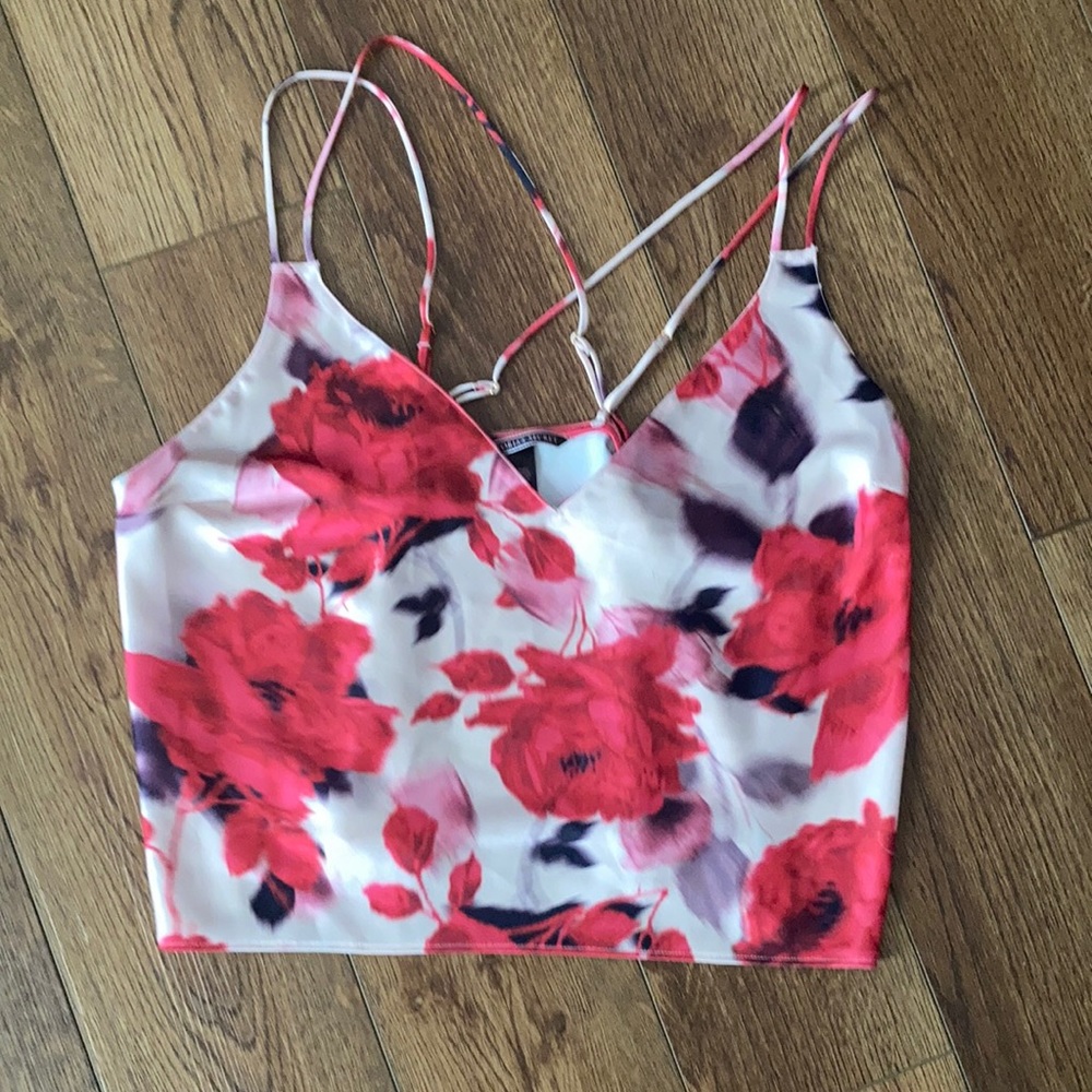 Victoria’s Secret floral satin camisole